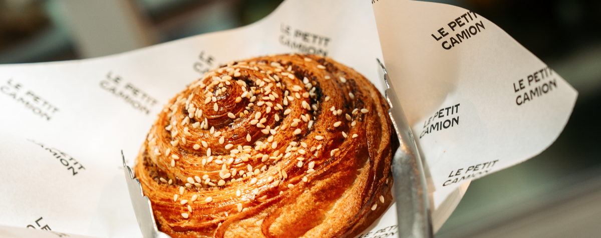 Fresh pastry served at Le Petit Camion specialty coffee café in Doha Qatar